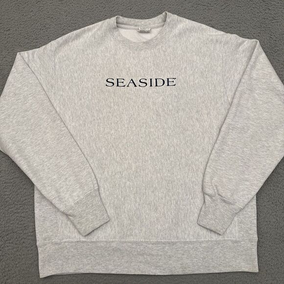 Champion Reverse Weave Seaside Pullover Sweatshirt Men's Large‎ Gray Florida - Picture 1 of 9